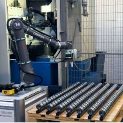 Automatização do braço robótico de soldagem OMRON TM12 6 eixos Braço robótico como robô colaborativo