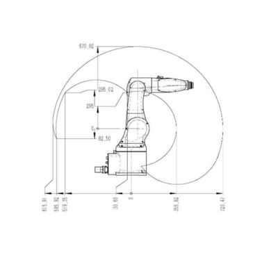 Robô de soldadura China TKB060-6kg-720mm para a soldadura como o outro equipamento de solda