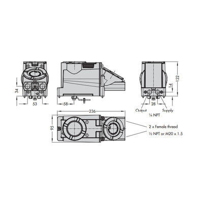 Samson Positioner 3731-3 com feedback do Positioner Electropneumatic como o trabalho do Positioner da válvula com válvulas