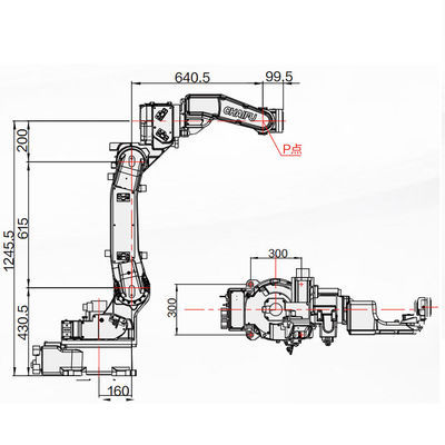 Robô de solda automática SF6-C1400 com as tochas de soldadura como 6KG o alcance da carga útil 1440MM como a máquina de soldadura