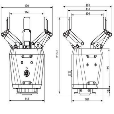 Robô de braço robótico colaborativo para automação de ensino experimental como robô cobot