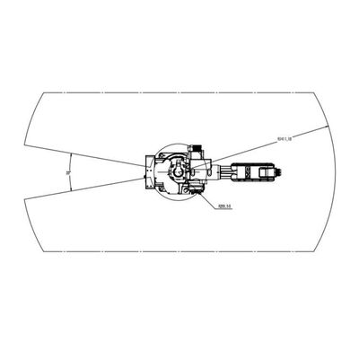 Segurando a linha central robótico China TKB1600-12KG-1410mm do braço 6 como robôs universais