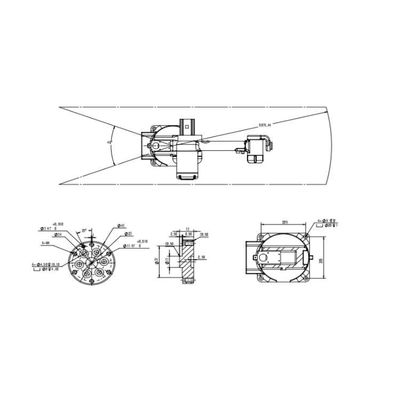 Linha central China TKB800-6kg-876mm do robô industrial 6 para carregar o robô universal