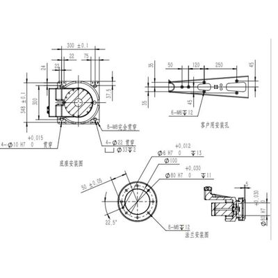 6 detecção robótico da precisão do braço TKB460-30kg-1840mm da linha central como robôs industriais