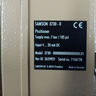 Samson Positioner 3730-0 como os acessórios da válvula usados com válvulas de controle e 3M Valve
