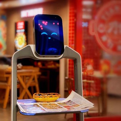 Serviço de Restaurantes Robot Zhaocaibao Para Entrega Automática de Alimentos Como Robot de Entrega de Alimentos