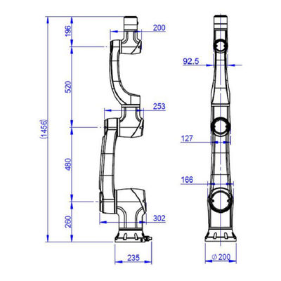 Robô colaborador Elfin10 com a carga útil 10KG de Cobot como a máquina da picareta e do lugar e a máquina do CNC