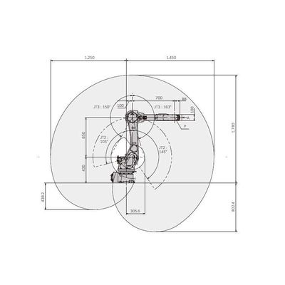 Kawasaki RS010N Braço robótico de 6 eixos com posicionador de solda CNGBS para robô de solda