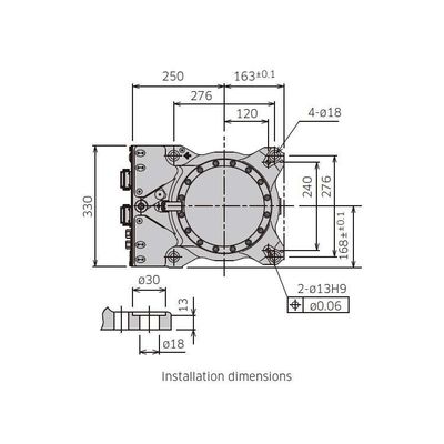 Braço robótico industrial RS010L de 6 eixos com agarrador CNGBS para manusear automação como robô industrial
