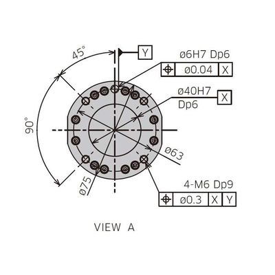 Braço robótico industrial RS010L de 6 eixos com agarrador CNGBS para manusear automação como robô industrial