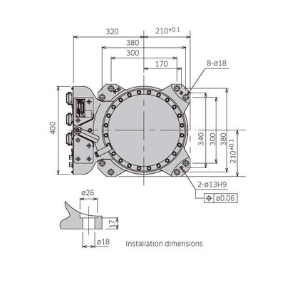 Braço robótico industrial 6 eixos Kawasaki RS050N com trilho de guia CNGBS para robô de manuseio de paletes