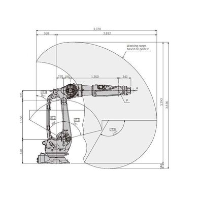 Carga útil 300kg do robô de soldadura BX300L do ponto para soldar como a máquina de soldadura do ponto