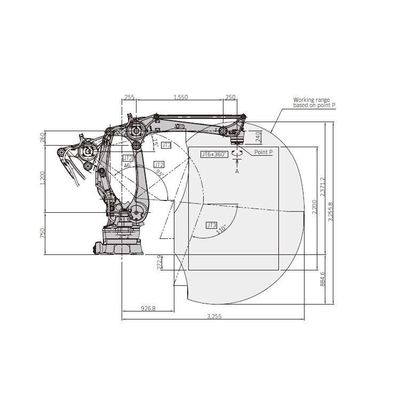 Robô paletizador CP180L 4 eixos Braço robótico para automação de paletização como robô de paletização