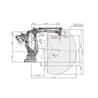 Linha central de Palletizer CP300L 4 do braço do robô para Palletizing como o robô Palletizing