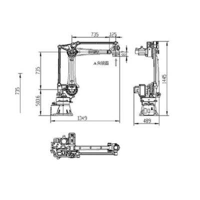 Carga útil robótico industrial do braço SF25-K1760 25kg de Cobot para segurar o robô