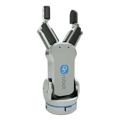 Combinação de robô colaborativo com agarrador de braço robótico RG2 para manusear CNC como agarrador robótico