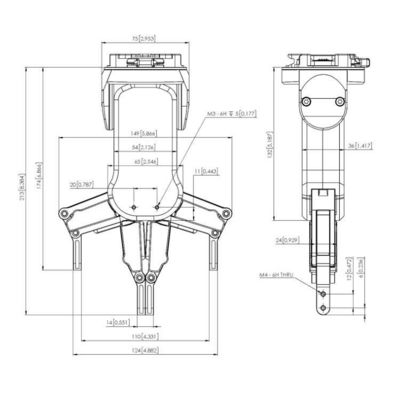 Combinação de robô colaborativo com agarrador de braço robótico RG2 para manusear CNC como agarrador robótico