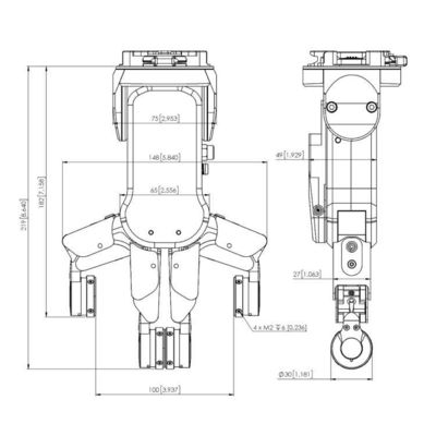 Aplicação de um dispositivo de manipulação de robôs inteligente RG2-FT com braço robótico colaborativo para automação de robôs industriais