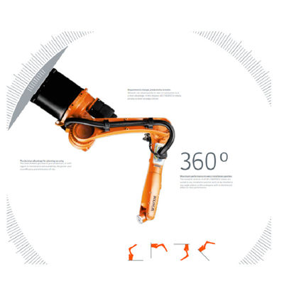 Prendedor do robô do robô industrial de Kuka com a carga útil de Kuka do braço de linha central 6 da picareta do braço do robô de 16 quilogramas e da máquina do lugar