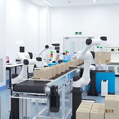 Braço Robótico Colaborativo 6 Eixo CR16 Robô da China Com CNGBS Robô Gripper Carga útil 16kg Como Cobot