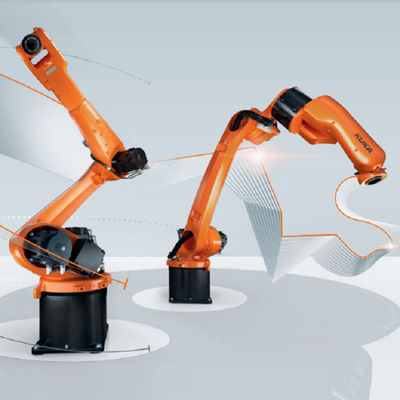 KR 10 R1420 do robô industrial com linha central do braço 6 do robô da carga útil 10kg o outro equipamento de soldadura com a máquina de soldadura do Mig