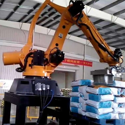 Carimbando a linha central robótico industrial do braço 4 do robô ER15-1520-PR como o robô universal