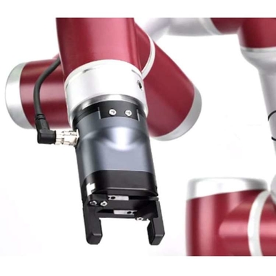 Robô colaborador com o prendedor elétrico paralelo cooperativo PGC-140 como Cobot