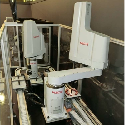Robô ES06 de Scara com o braço robótico de 4 linhas centrais para segurar como o robô da picareta e do lugar
