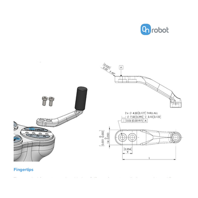 Prendedor adaptável 3FG15 do dedo de ONrobot três elétrico para o robô de ABB KUKA