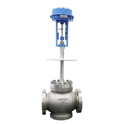 Válvula de controle pneumática do fluxo da baixa temperatura com o Positioner da válvula de Metso Neles