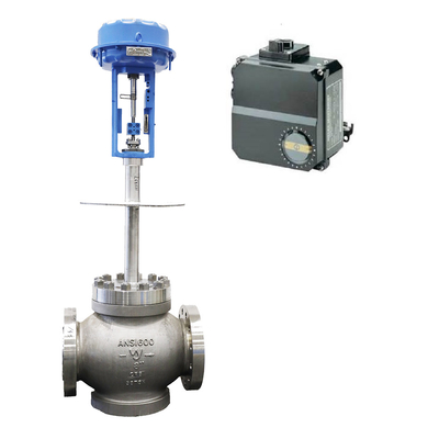 Válvula de controle pneumática do fluxo da baixa temperatura com o Positioner da válvula de Metso Neles
