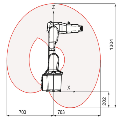 KR 500 R2830 que solda o braço do robô de KUKA com carga útil avaliado tochas de soldadura de 500 quilogramas