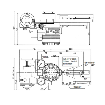 Positioner esperto AVP300 da válvula de controle pneumático com Fisher Valve