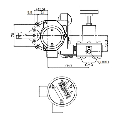 Positioner esperto AVP300 da válvula de controle pneumático com Fisher Valve