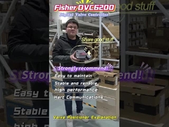 A posição da válvula Fisher DVC6200